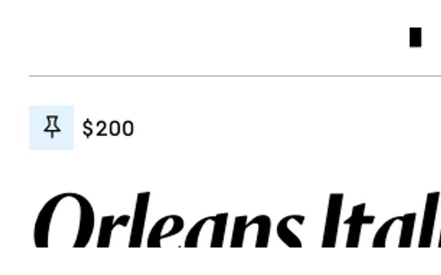 Orleans specimen from Commercial Type