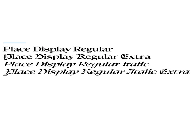 Place specimen from Commercial Type