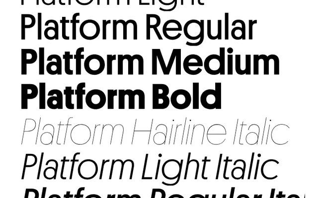 Platform specimen from Commercial Type