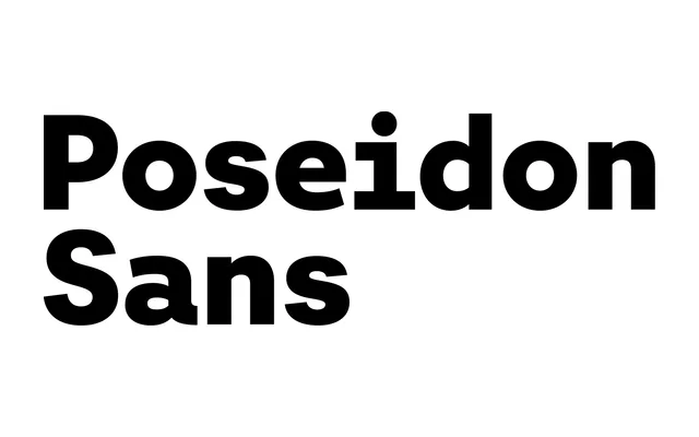 Poseidon Sans specimen from Commercial Type