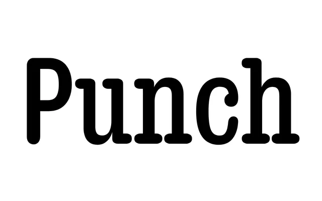 Punch specimen from Commercial Type