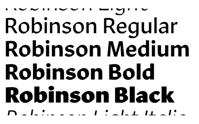 Robinson specimen from Commercial Type