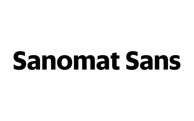 Sanomat Sans specimen from Commercial Type