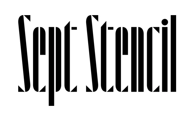 Sept Stencil specimen from Commercial Type