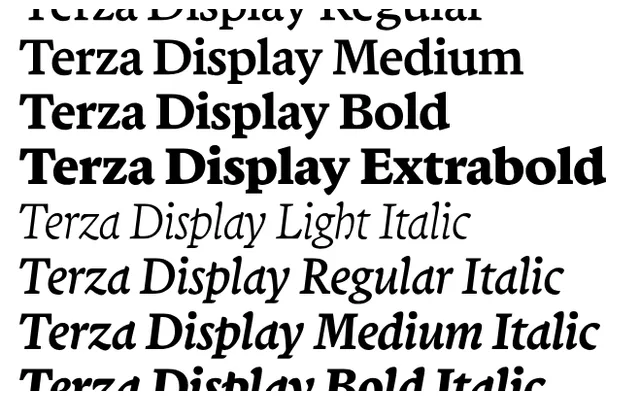 Terza specimen from Commercial Type