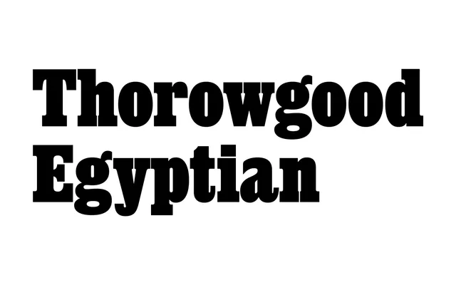 Thorowgood Egyptian specimen from Commercial Type