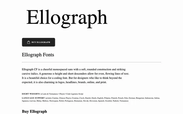 Ellograph CF specimen from Connary Fagen