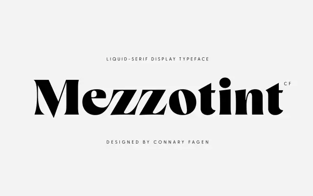 Mezzotint CF specimen from Connary Fagen