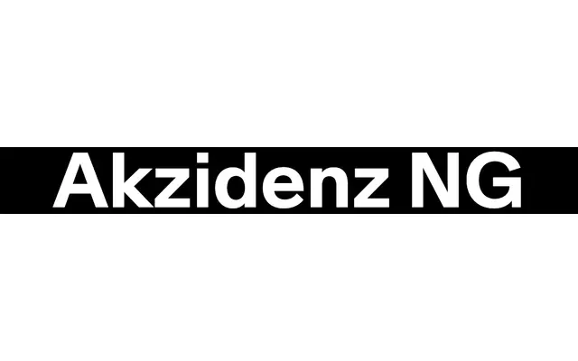 Akzidenz NG specimen from Contemporary Type