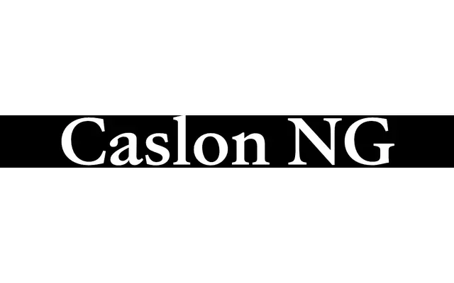 Caslon NG specimen from Contemporary Type
