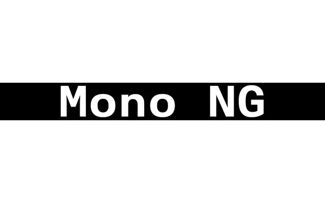 Mono NG specimen from Contemporary Type