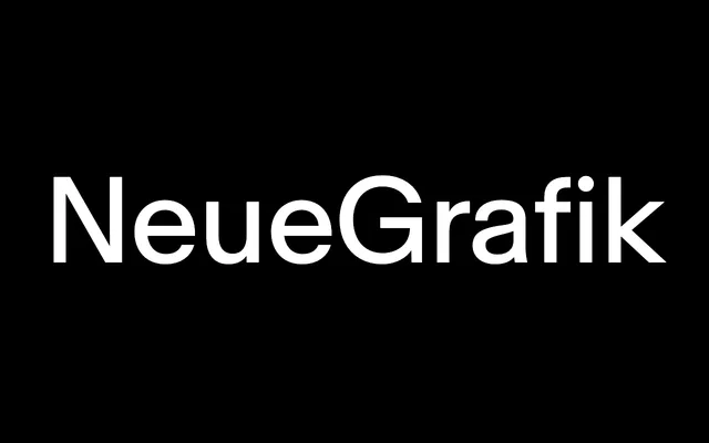 NeueGrafik specimen from Contemporary Type