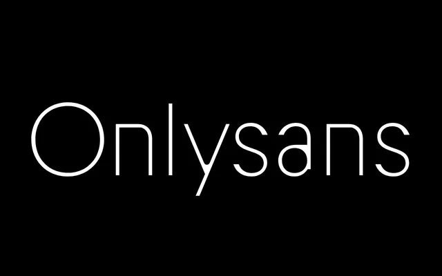 Onlysans specimen from Contemporary Type