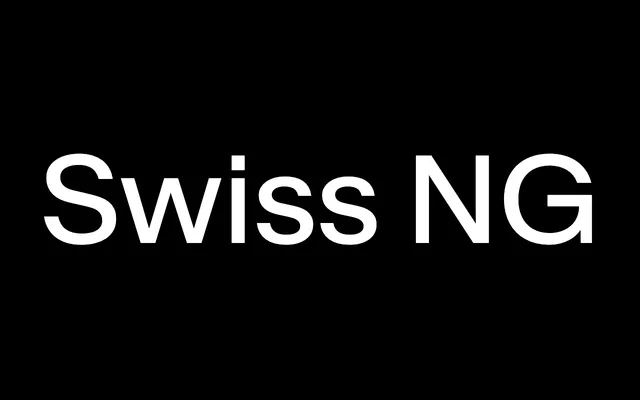 Swiss NG specimen from Contemporary Type
