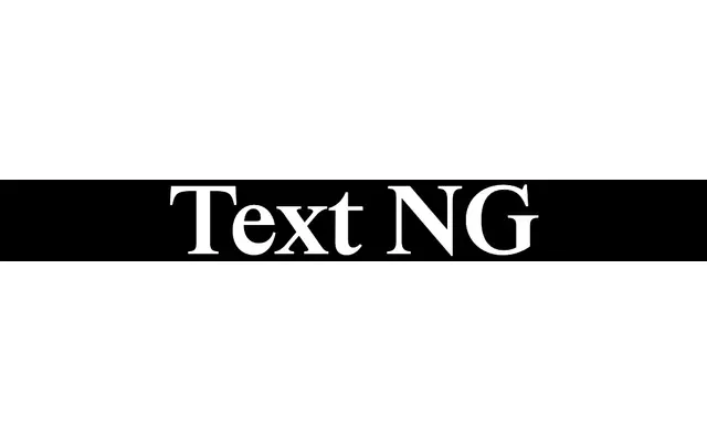 Text NG specimen from Contemporary Type