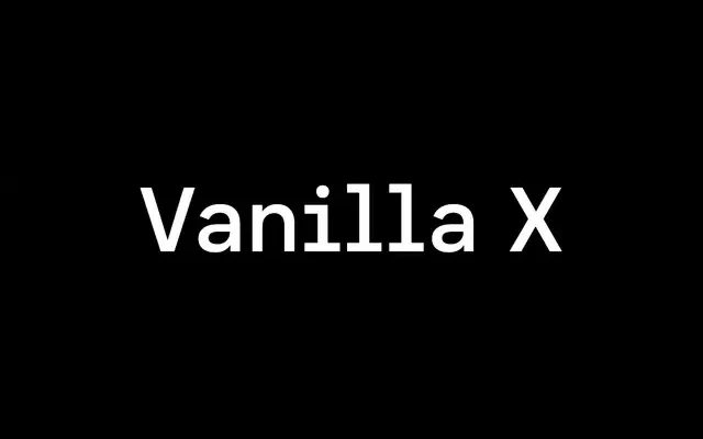 Vanilla X specimen from Contemporary Type
