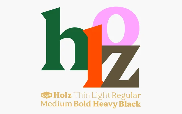 CoFo Holz specimen from Contrast Foundry