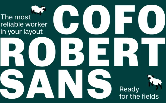 CoFo Robert Sans specimen from Contrast Foundry