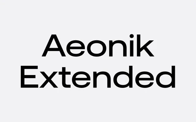 Aeonik Extended specimen from CoType Foundry