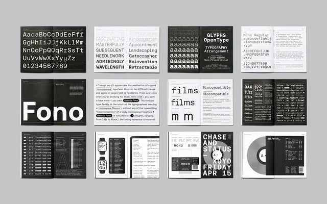 Aeonik Fono specimen from CoType Foundry