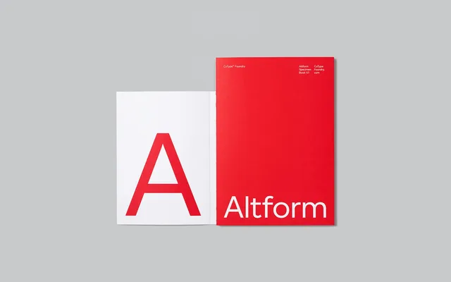 Altform specimen from CoType Foundry