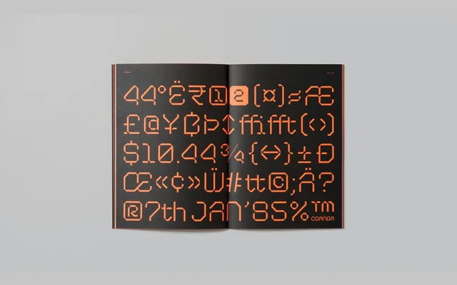 Coanda specimen from CoType Foundry