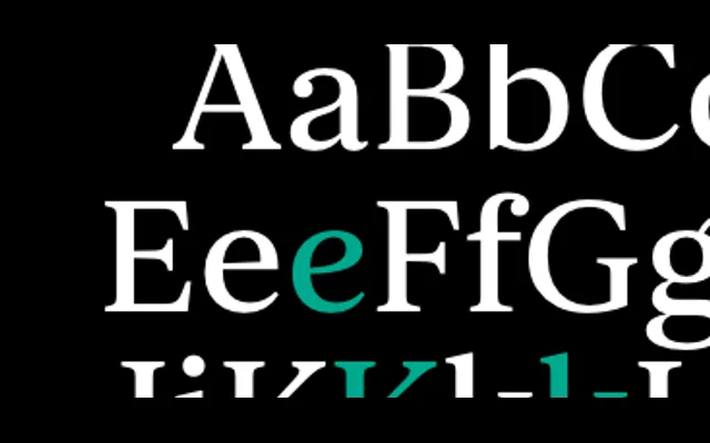 Orbikular specimen from CoType Foundry