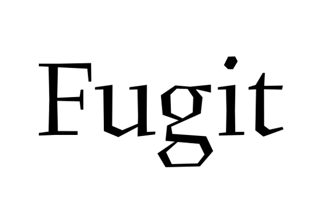 Fugit specimen from Counter Forms
