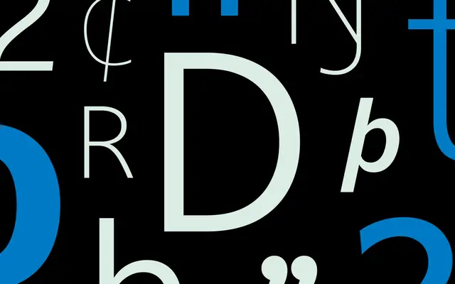 Darkmode specimen from Dalton Maag