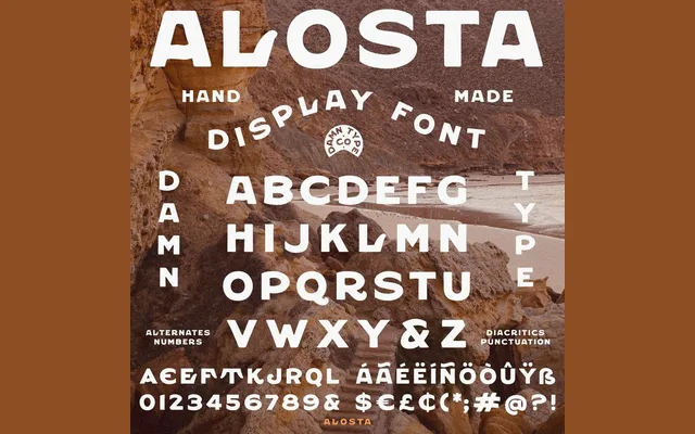 Alosta specimen from Damn Type Co
