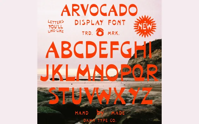 Arvocado specimen from Damn Type Co