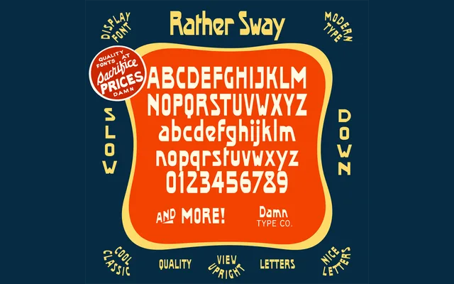 Rather Sway specimen from Damn Type Co
