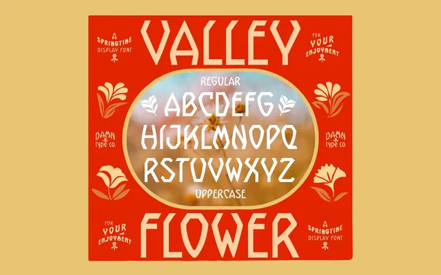Valley Flower specimen from Damn Type Co