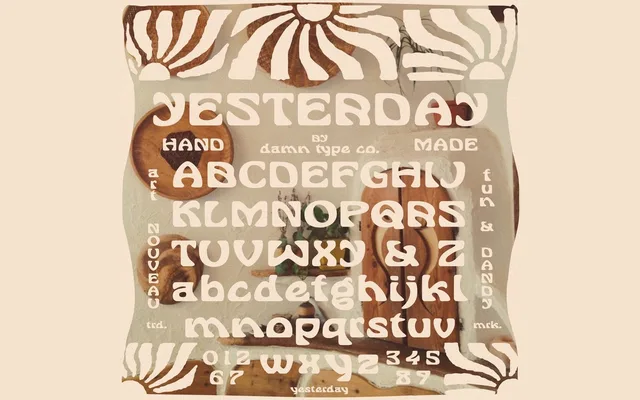 Yesterday specimen from Damn Type Co