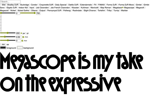 Megascope specimen from David Jonathan Ross