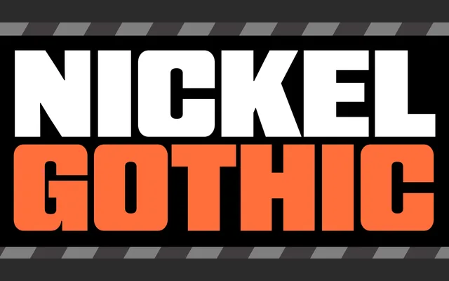 Nickel Gothic specimen from David Jonathan Ross