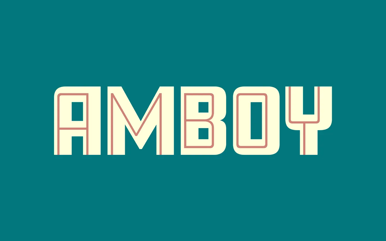 Amboy specimen from Delve Fonts