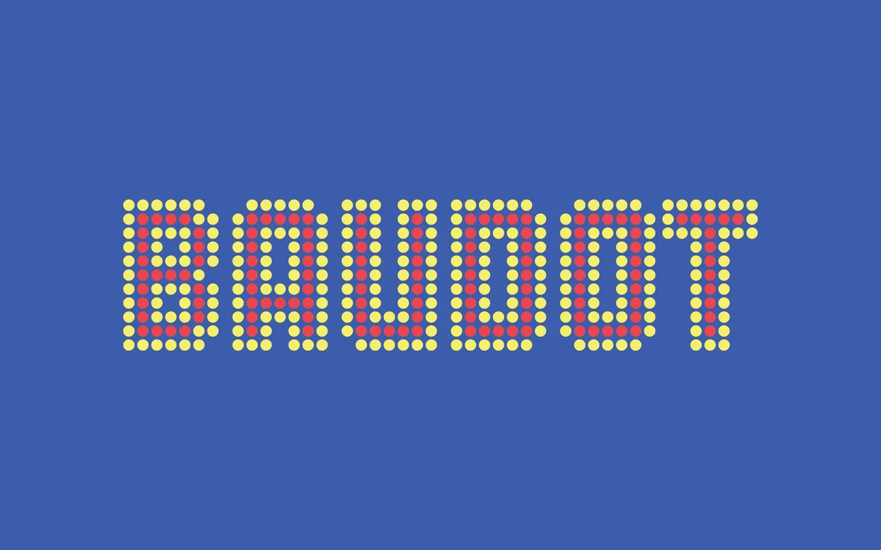 Baudot specimen from Delve Fonts
