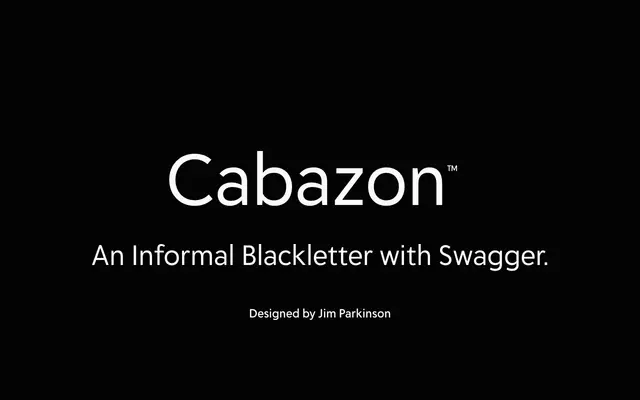 Cabazon specimen from Delve Fonts