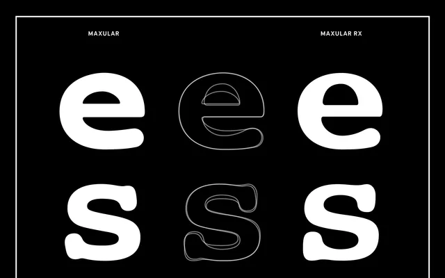 Maxular specimen from Delve Fonts