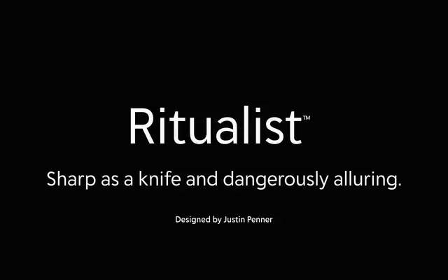 Ritualist specimen from Delve Fonts