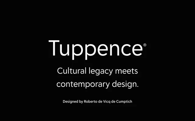 Tuppence specimen from Delve Fonts