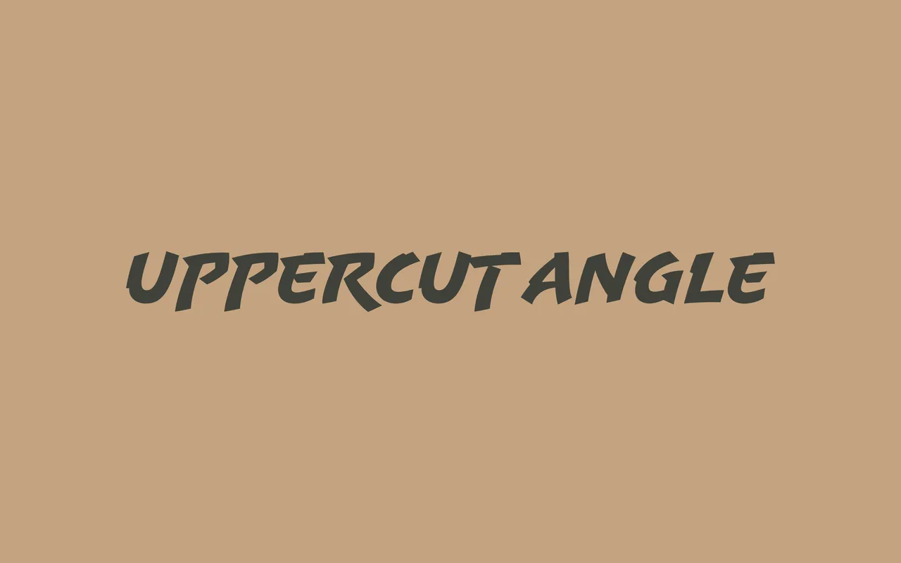 Uppercut Angle specimen from Delve Fonts