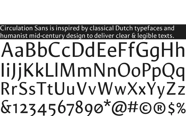 Circulation Sans specimen from Department of Letters