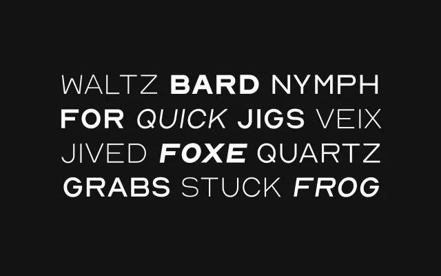 Nord specimen from Designova Fonts