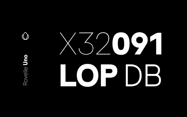 Rovelle Uno specimen from Designova Fonts