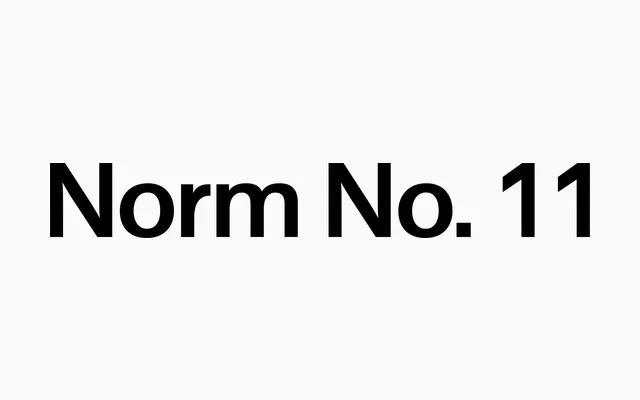 Norm No. 11 specimen from Detail