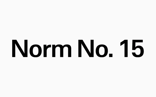 Norm No. 15 specimen from Detail
