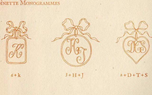 Antoinette Monogrammes specimen from Dharma Type
