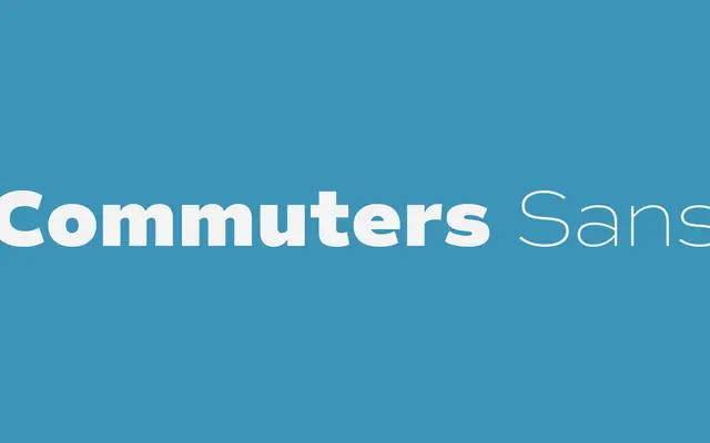 Commuters Sans specimen from Dharma Type
